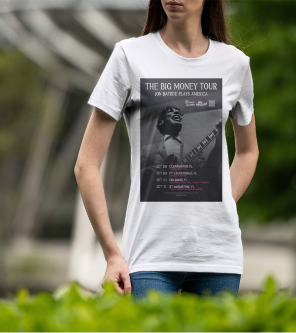 The Big Money Tour Jon Batiste Plays America October 2025 Florida Concert Dates T-Shirt