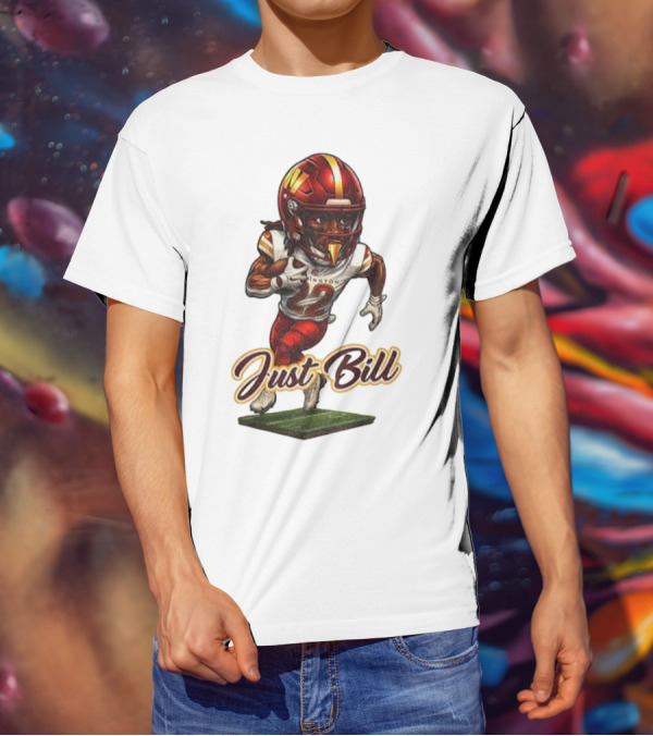 Just Bill Jacory Croskey-Merritt Washington NFL Football Player T-Shirt
