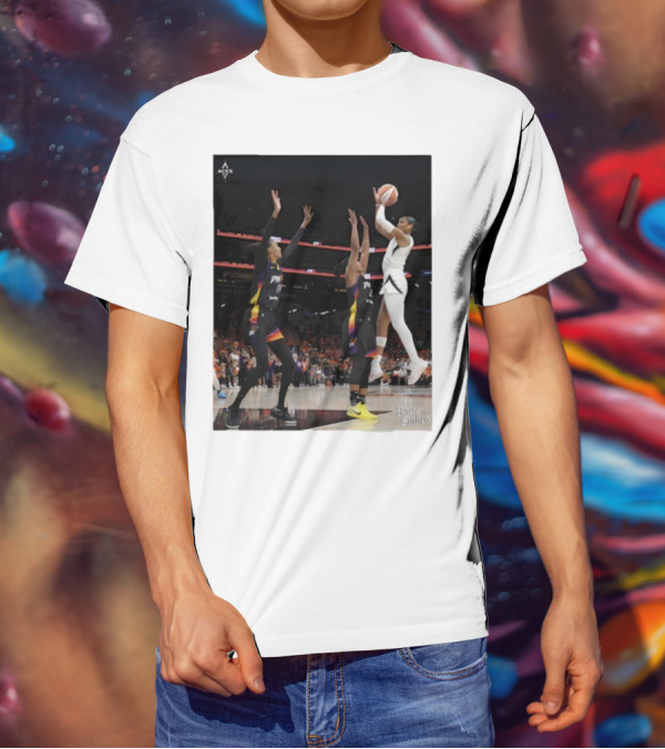 Las Vegas Aces Hang It In The Louvre Basketball Action Shot T-Shirt