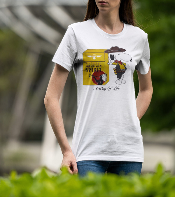 Snoopy Cowboy Natural American Spirit A Way Of Life T-Shirt