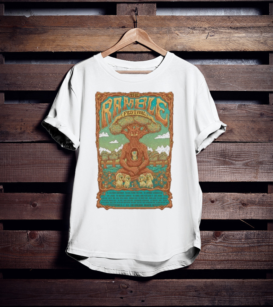 The Ramble Festival 2025 Camp Ramblewood October 10-12 Tree Creature And Owls T-Shirt