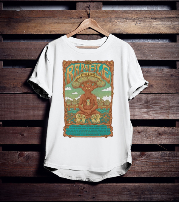 The Ramble Festival 2025 Camp Ramblewood October 10-12 Tree Creature And Owls T-Shirt