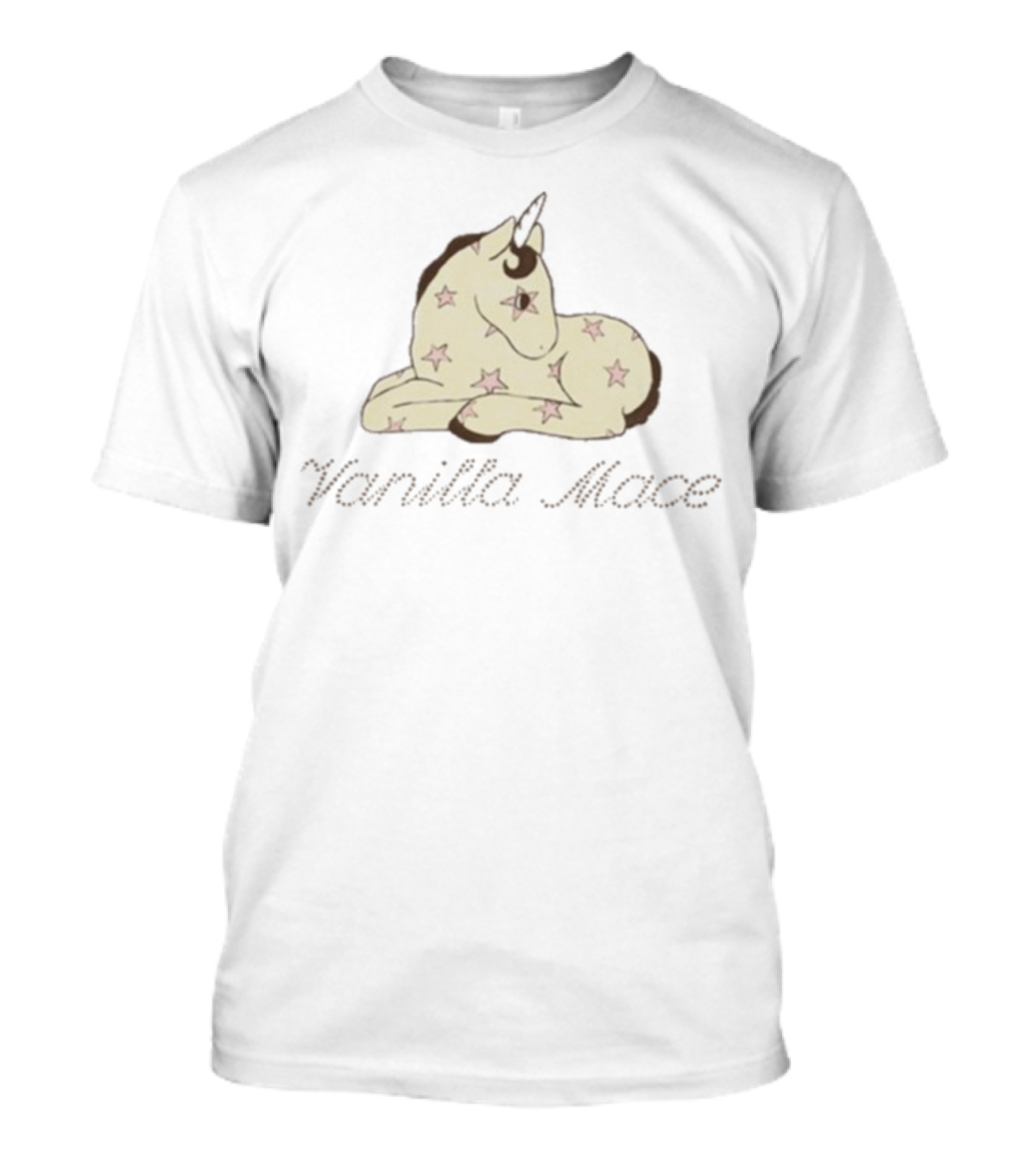 Vanilla Mace Starry Unicorn Design T-Shirt