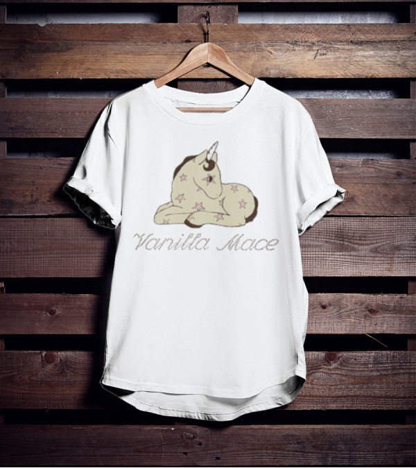 Vanilla Mace Starry Unicorn Design T-Shirt