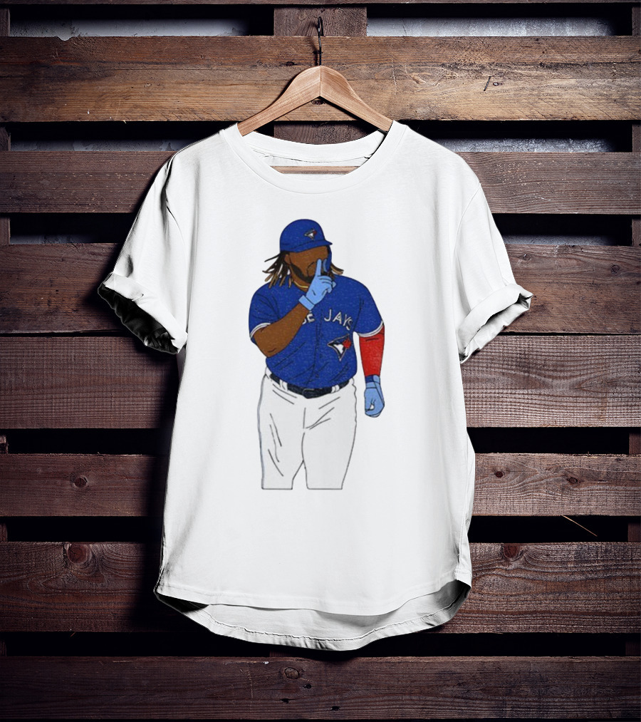 Vladimir Guerrero Jr Shhh Gesture Toronto Blue Jays Player Iconic Pose T-Shirt