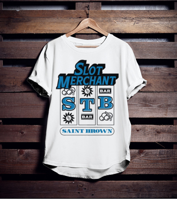 Slot Merchant STB Saint Brown Slot Machine T-Shirt