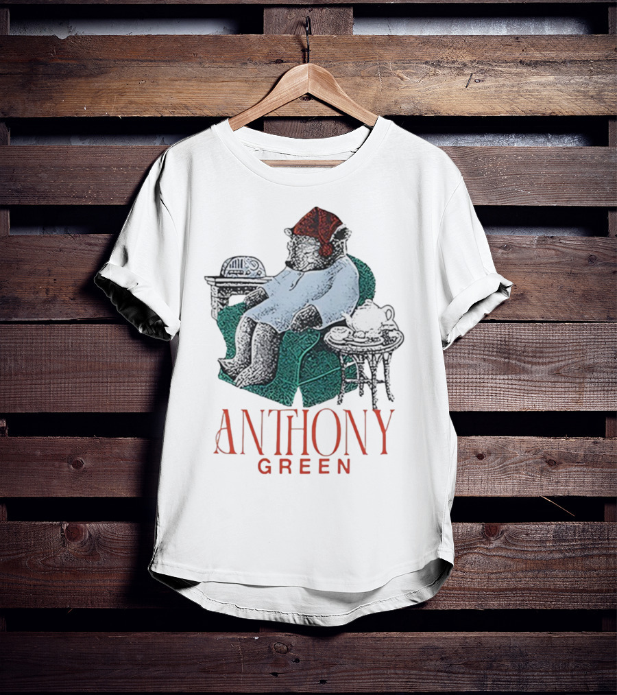 Anthony Green Bear Cozy Sleepy Time Scene T-Shirt