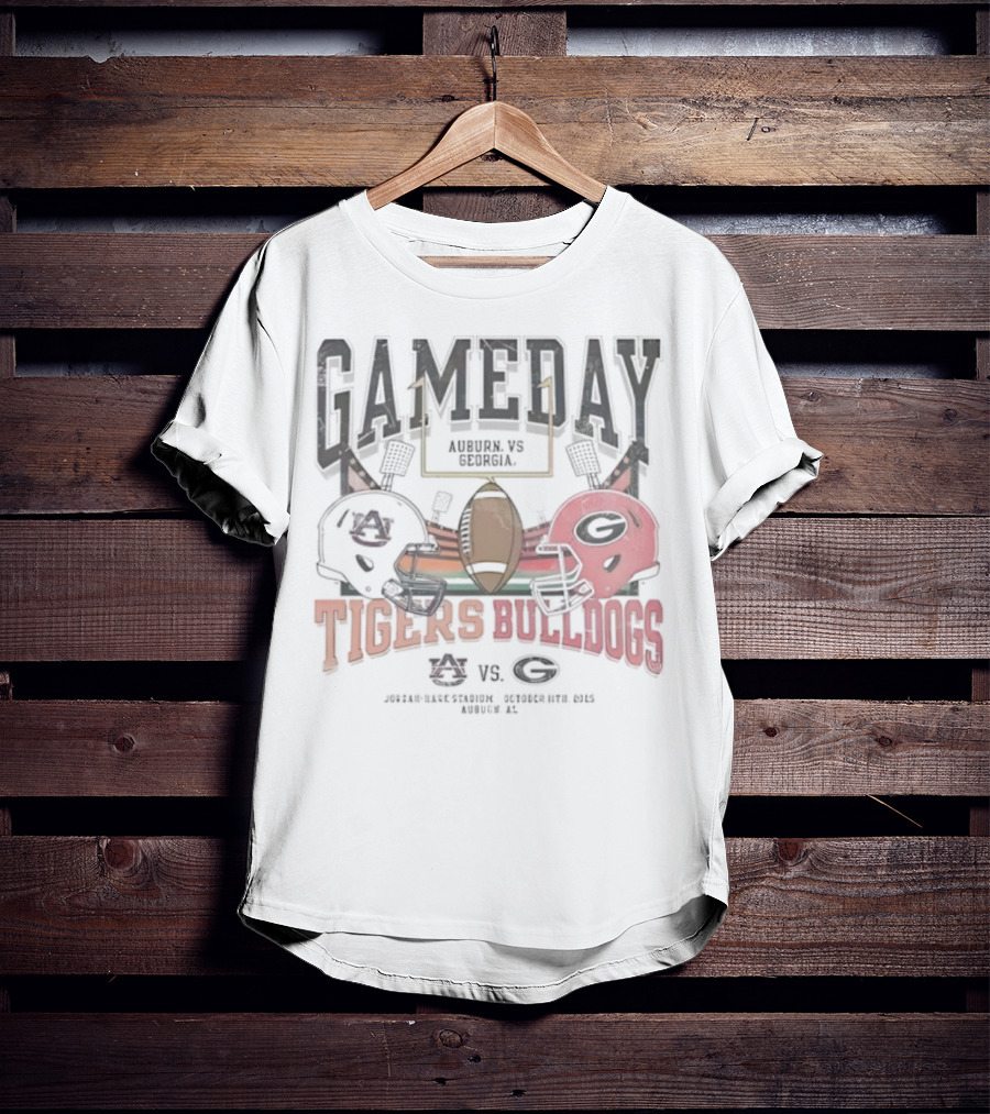 Gameday Auburn Tigers Vs Georgia Bulldogs Jordan-Hare Stadium September 27 2025 T-Shirt