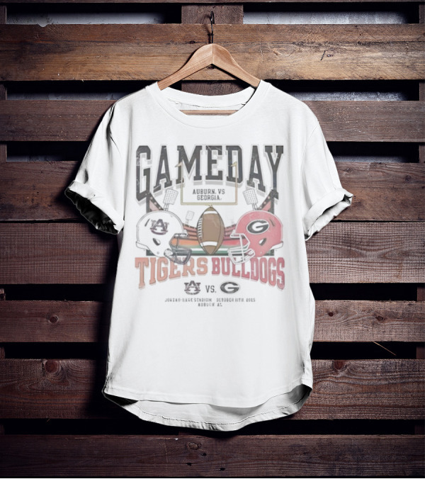 Gameday Auburn Tigers Vs Georgia Bulldogs Jordan-Hare Stadium September 27 2025 T-Shirt