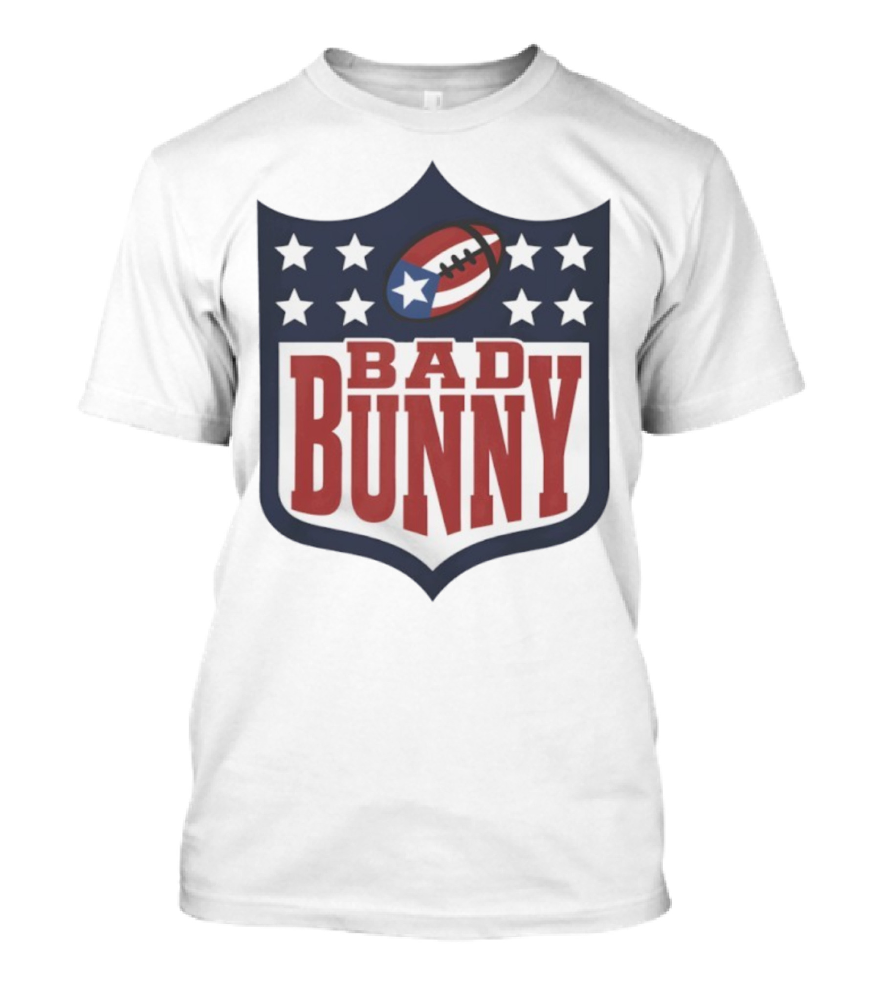 Bad Bunny Super Bowl Halftime 2026 Football Stars T-Shirt