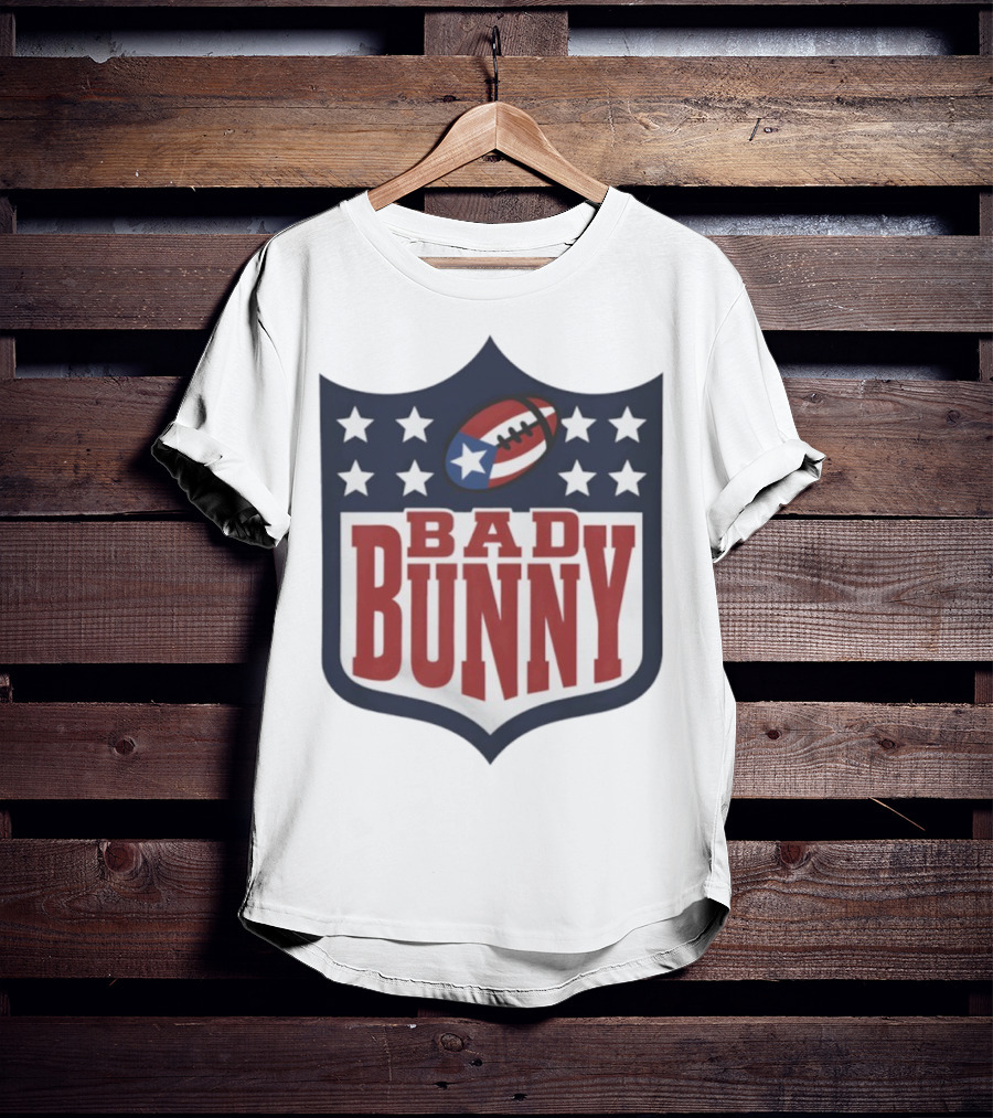 Bad Bunny Super Bowl Halftime 2026 Football Stars T-Shirt