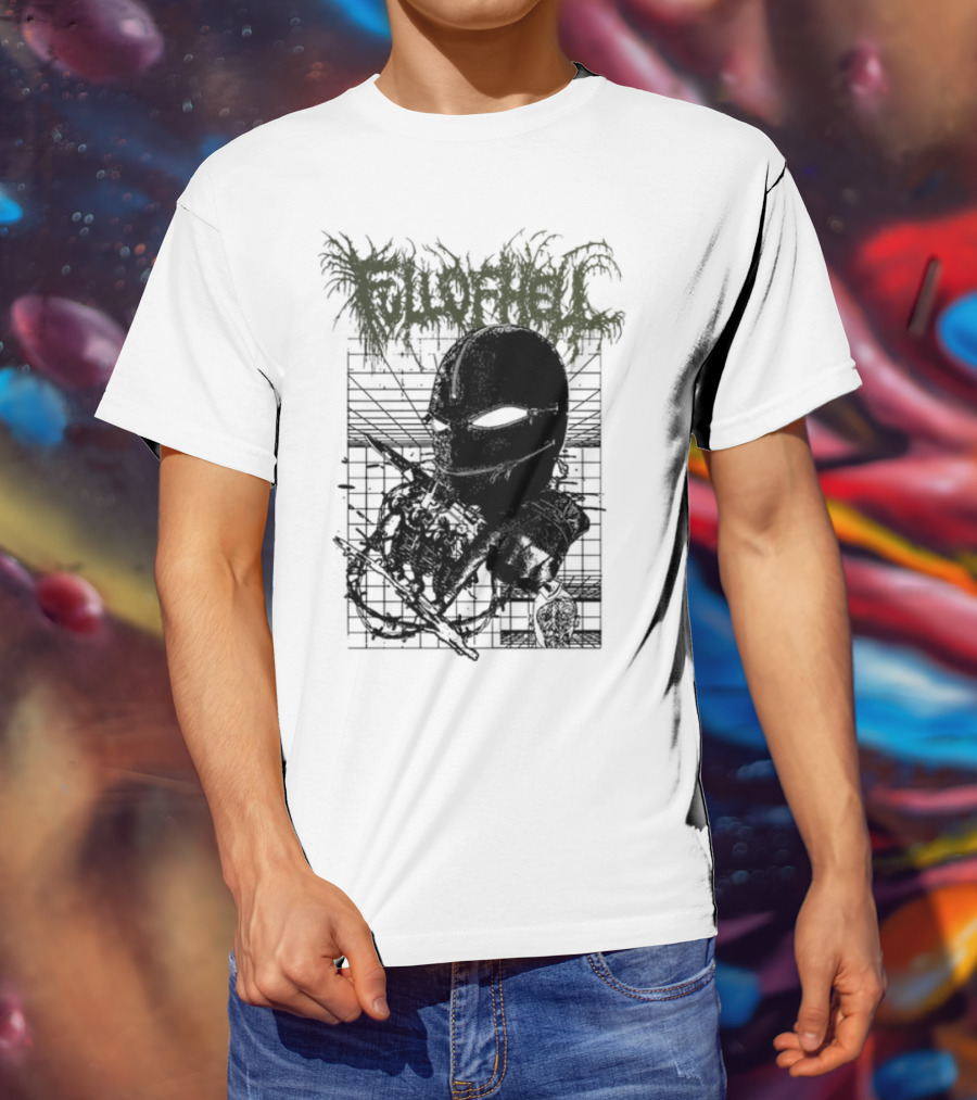 Full Of Hell Zipper Mask Dark Aesthetic Design T-Shirt
