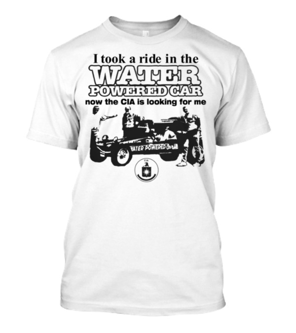 I Took A Ride In The Water Powered Car Nostalgic Silhouette Retro Vibes T-Shirt