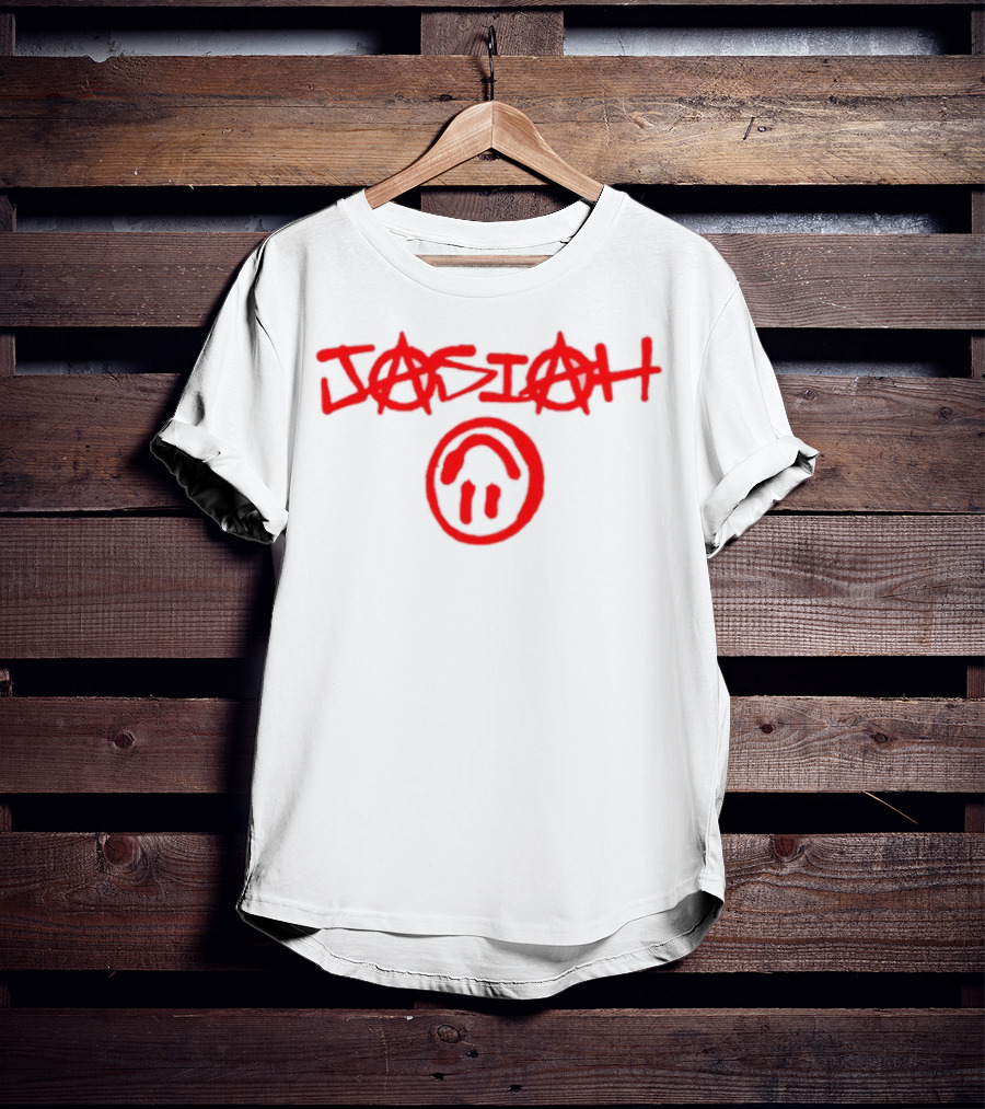 Jasiah Classic With Graffiti Style And Smiley Face T-Shirt
