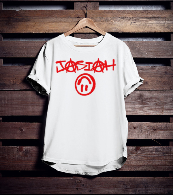Jasiah Classic With Graffiti Style And Smiley Face T-Shirt