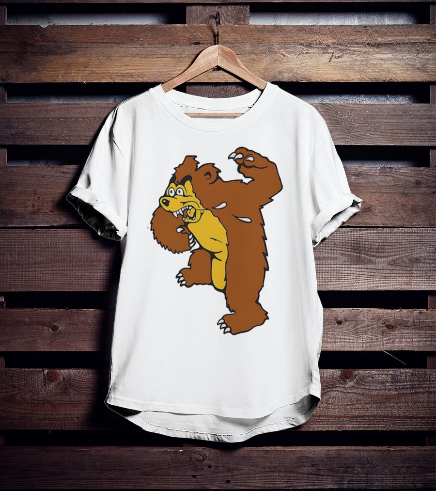 Montana Grizzlies Retro Monety Mascot Bear T-Shirt