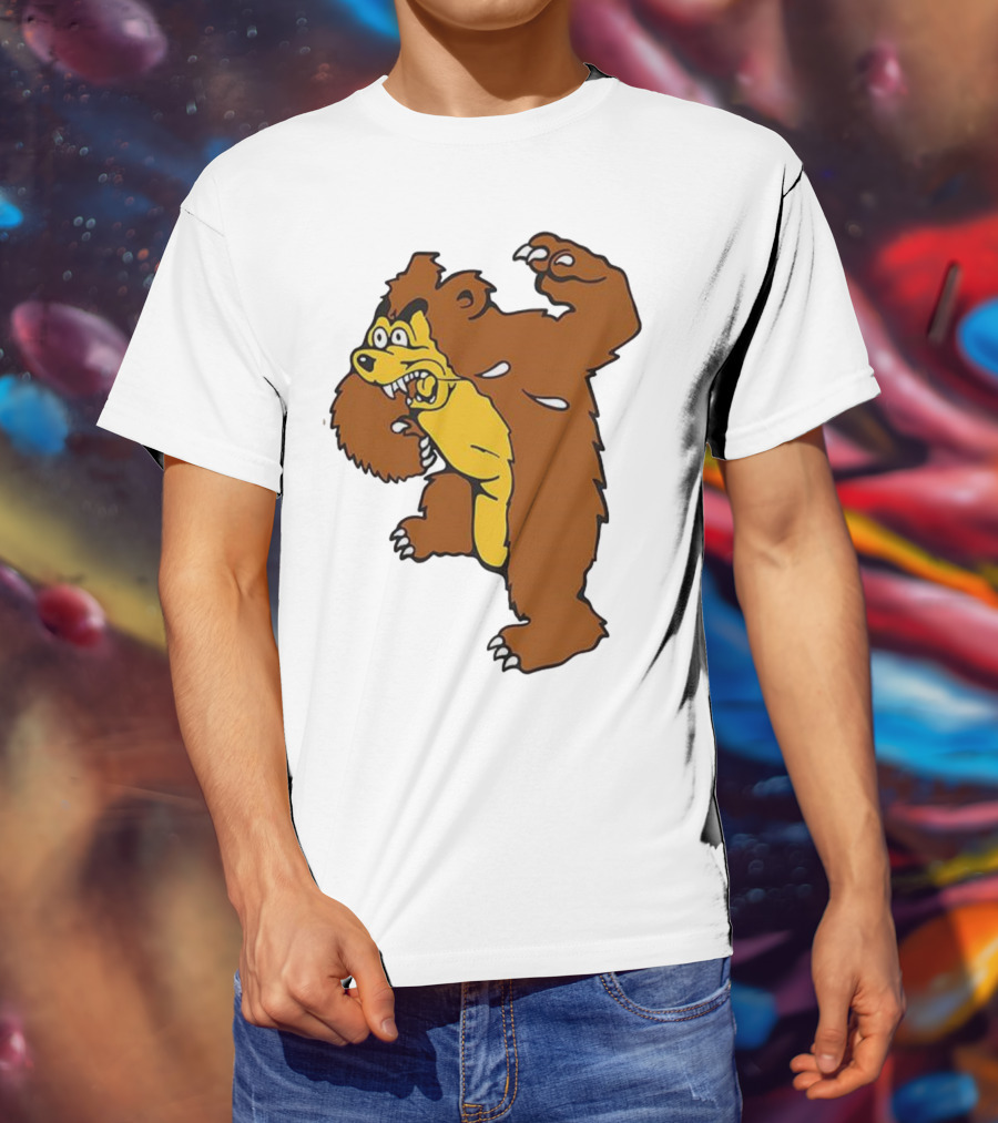 Montana Grizzlies Retro Monety Mascot Bear T-Shirt
