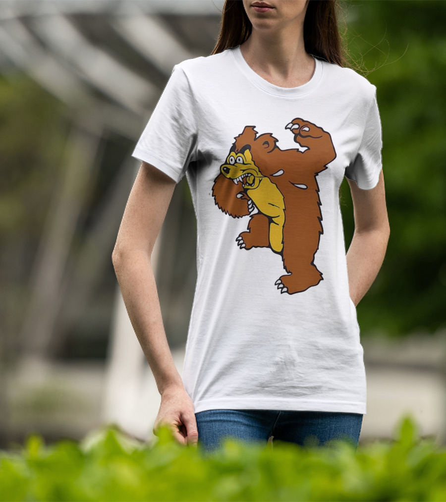 Montana Grizzlies Retro Monety Mascot Bear T-Shirt