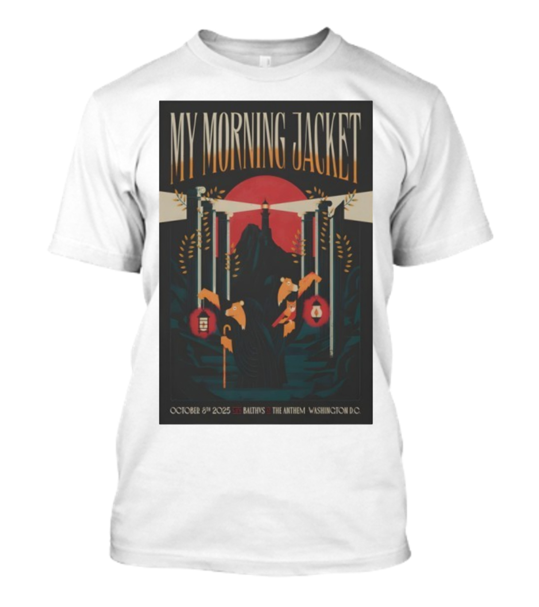 My Morning Jacket October 8 2025 Baltivs The Anthem Washington DC T-Shirt