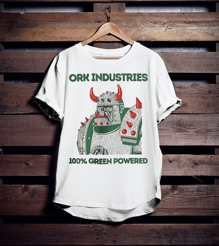 ORK Industries 100% Green Powered Orc Character Warrior T-Shirt