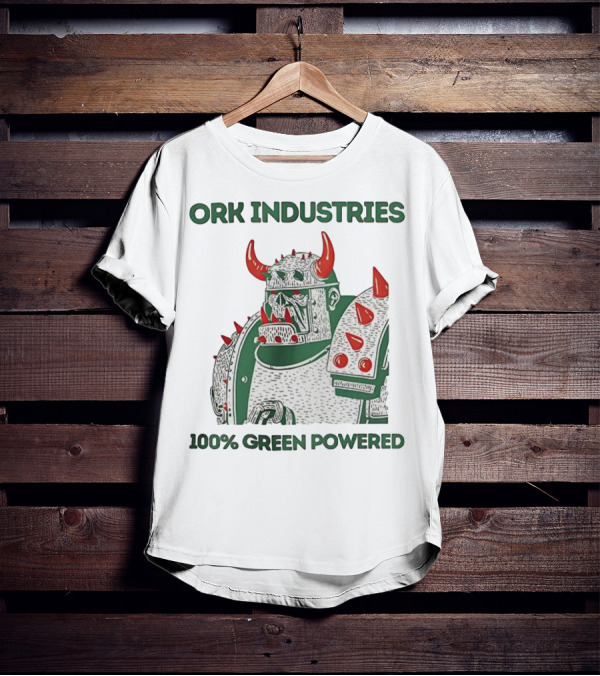 ORK Industries 100% Green Powered Orc Character Warrior T-Shirt