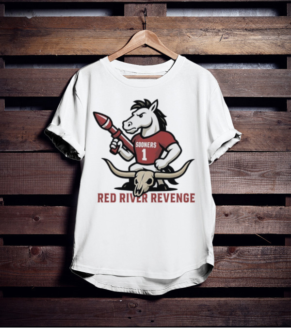 Red River Revenge Sooners Mascot College Game Day Football Rivalry T-Shirt
