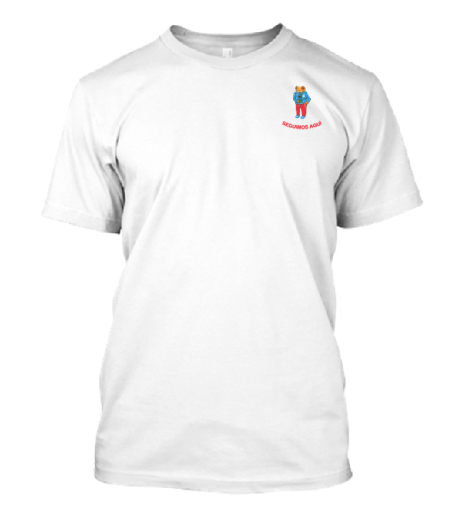 Seguimos Aquí Tío Caimán Bear With Guitar Icon T-Shirt