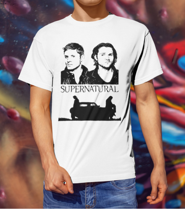 Sam And Dean Winchester Supernatural Impala Duo T-Shirt