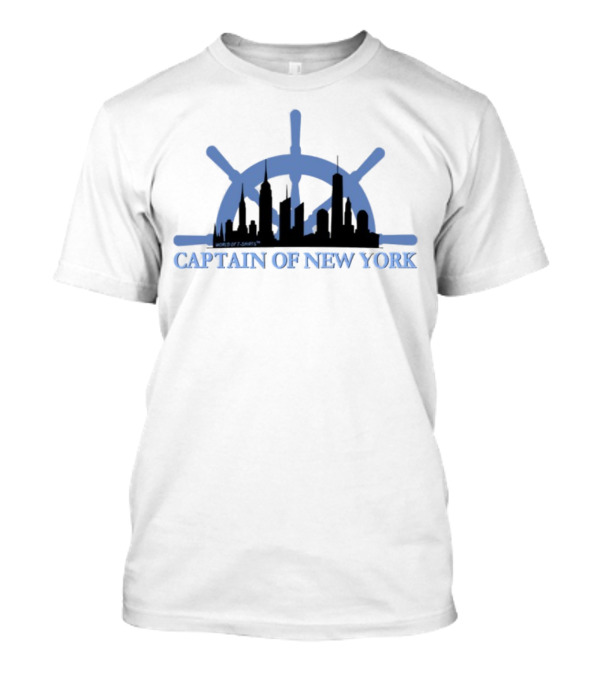 Worldof S Captain Of New York City Skyline Helm T-Shirt