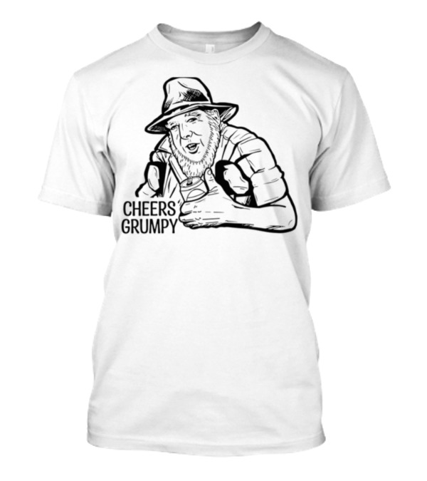 Grumpy Cheers Character Drinking Hat T-Shirt