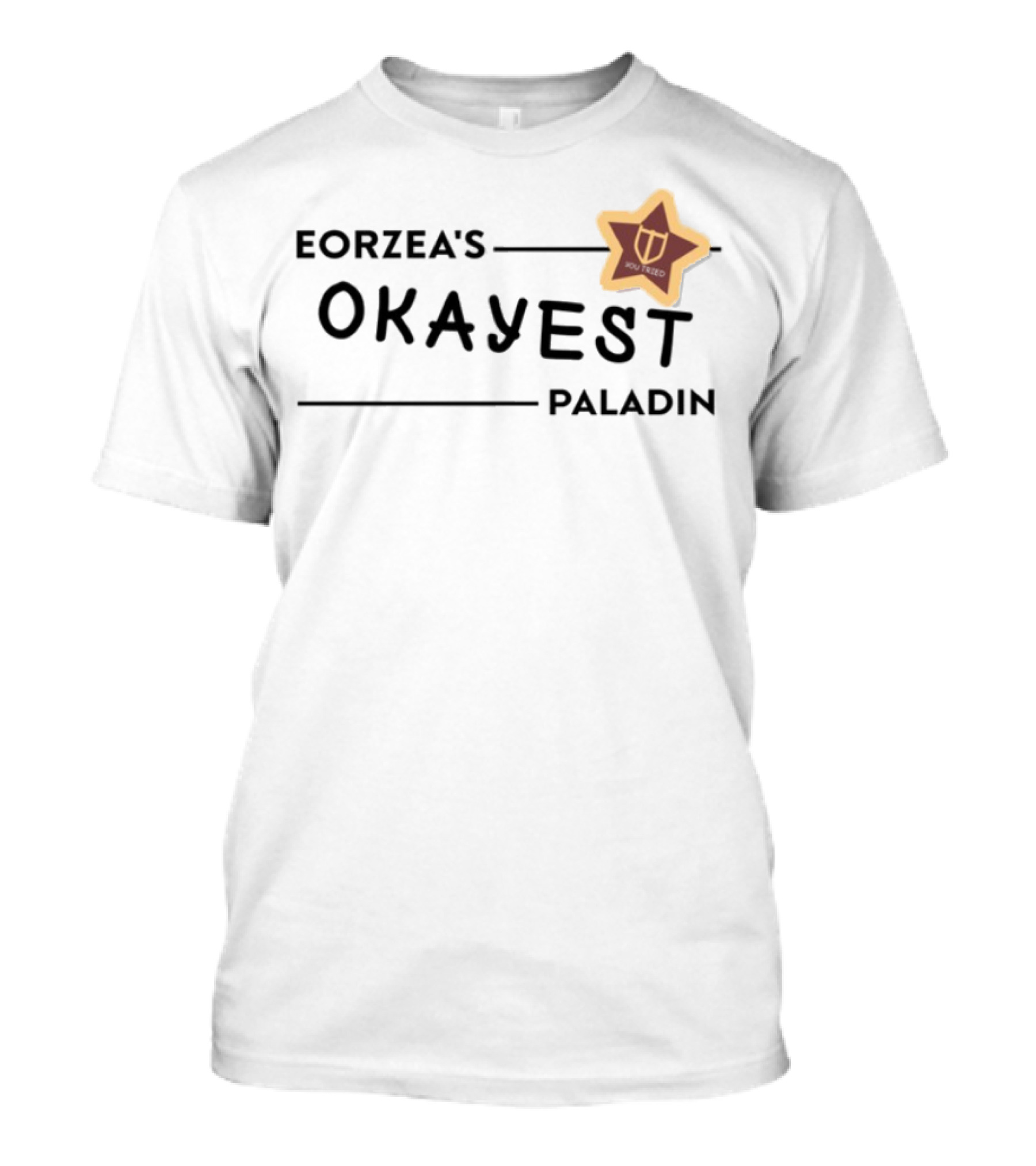 Eorzea's Okayest Paladin Star Shield T-Shirt