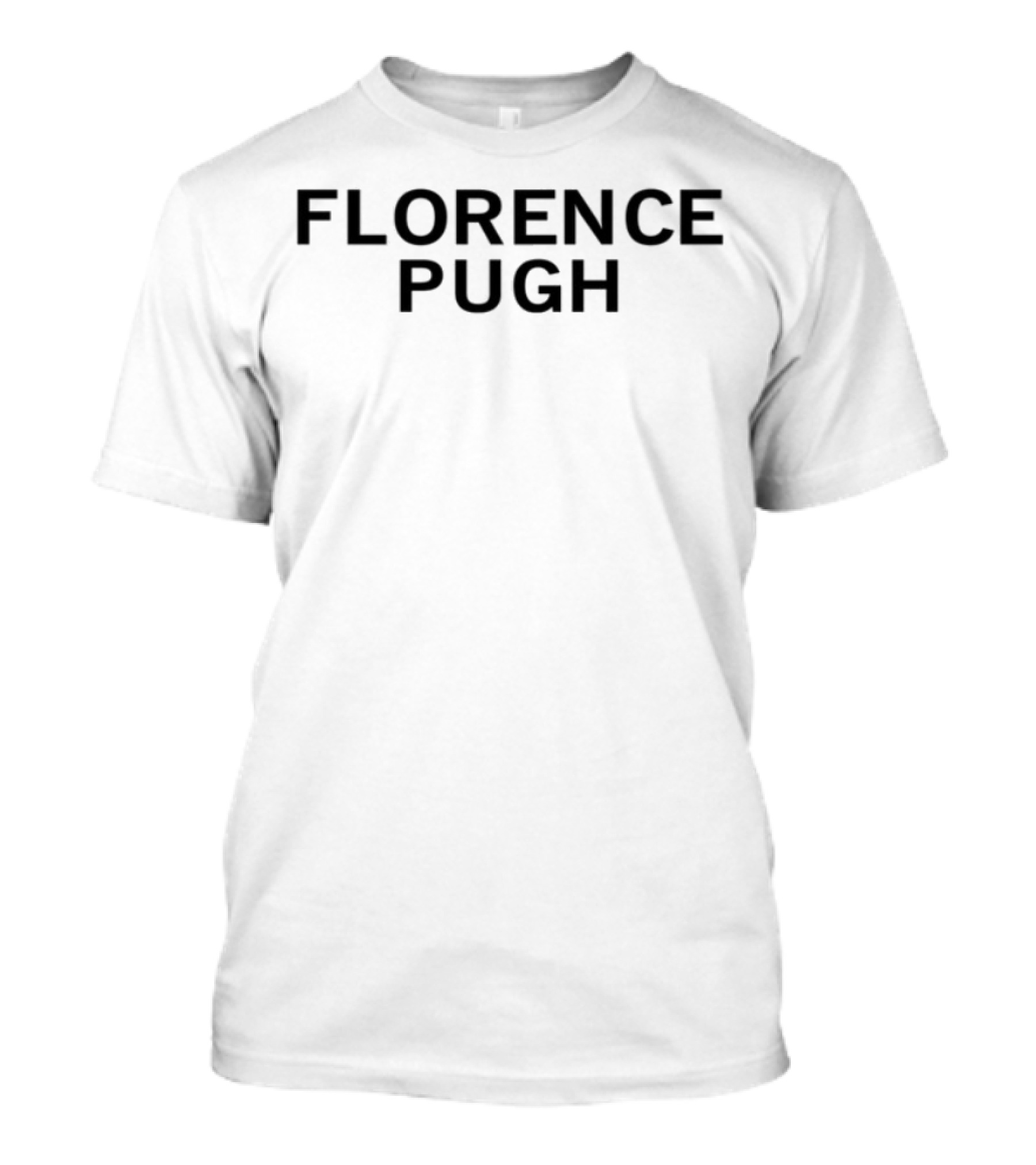 Florence Pugh Block Letter Style Text T-Shirt