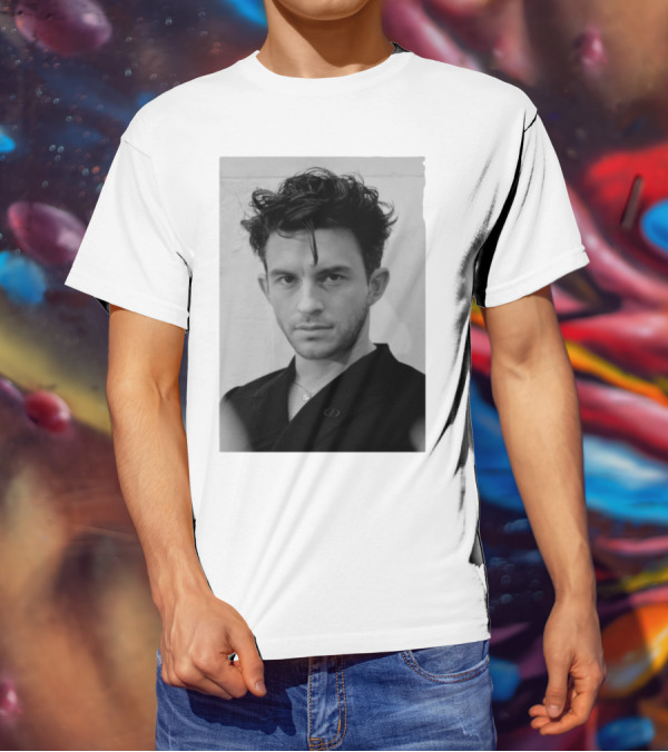 Jonathan Bailey Black And White Photography Portrait T-Shirt