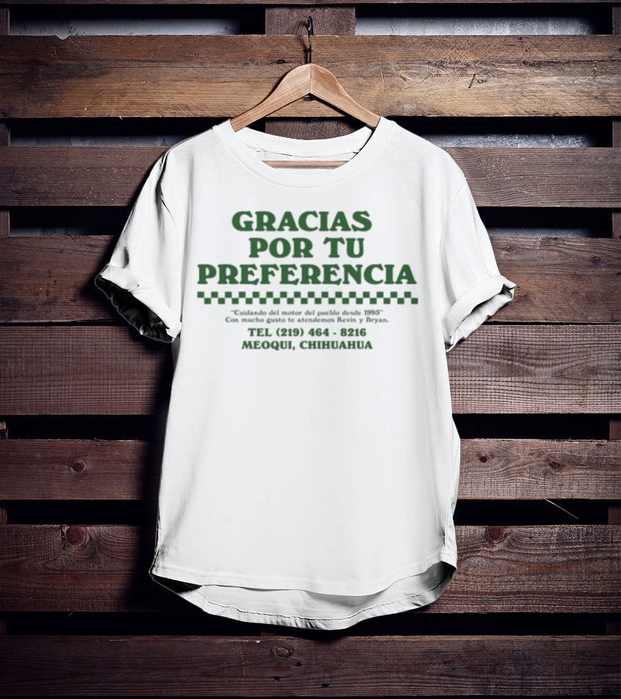 Kevin Kaarl Taller Mecanico Gracias Por Tu Preferencia Chihuahua T-Shirt