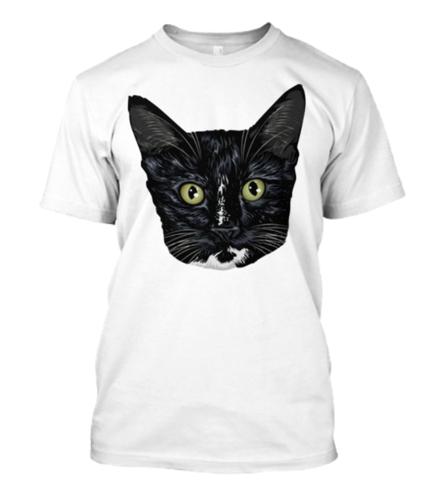 Michael Manigault Brave Cat Black Feline Face T-Shirt