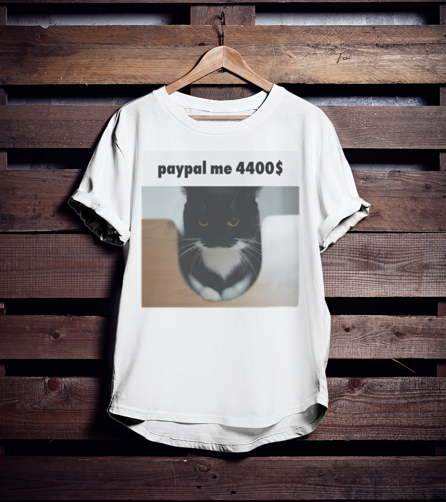 Paypal Me 4400$ Black Cat T-Shirt