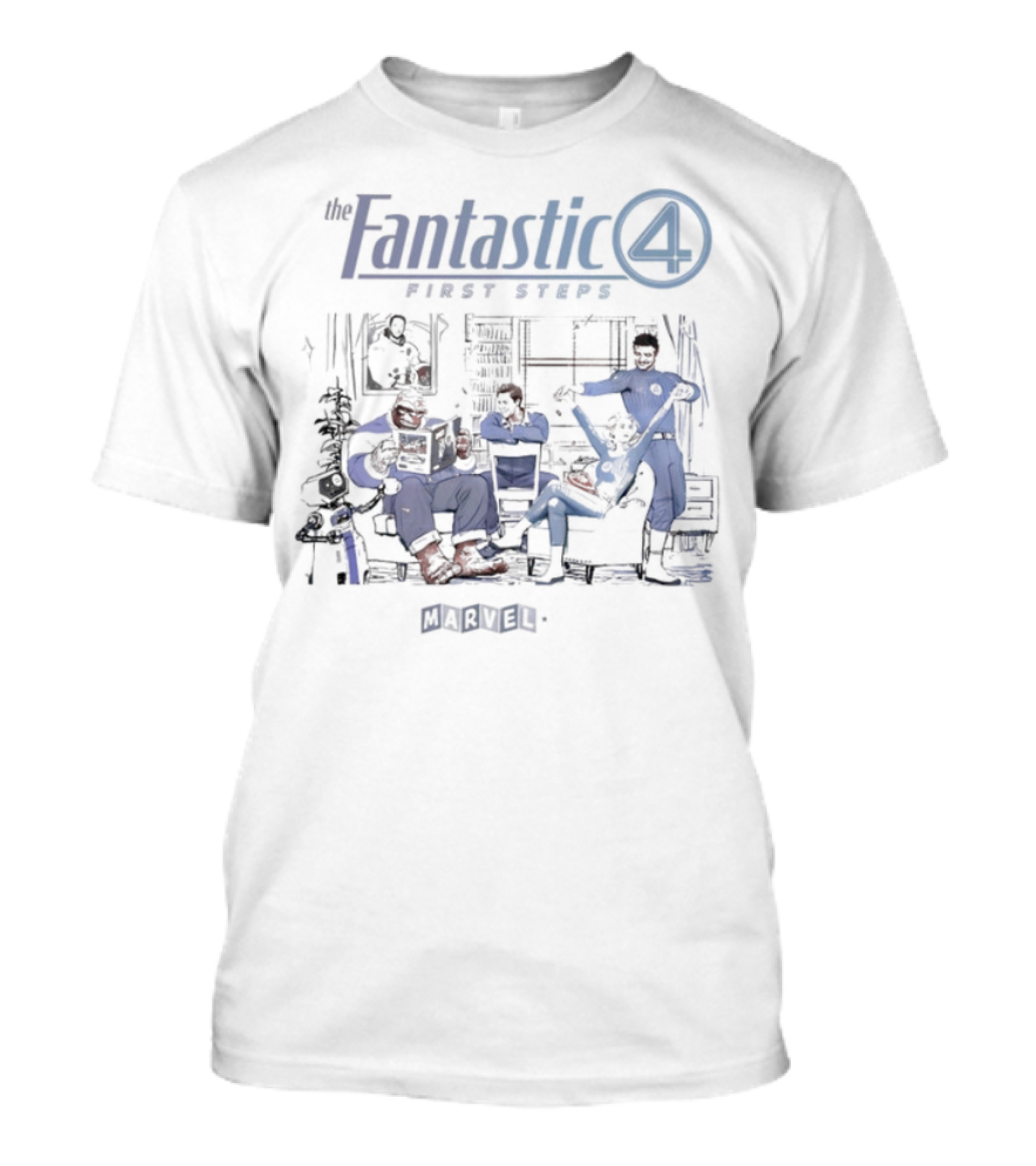 The Fantastic Four First Steps Marvel Comics Heroes Adventure T-Shirt