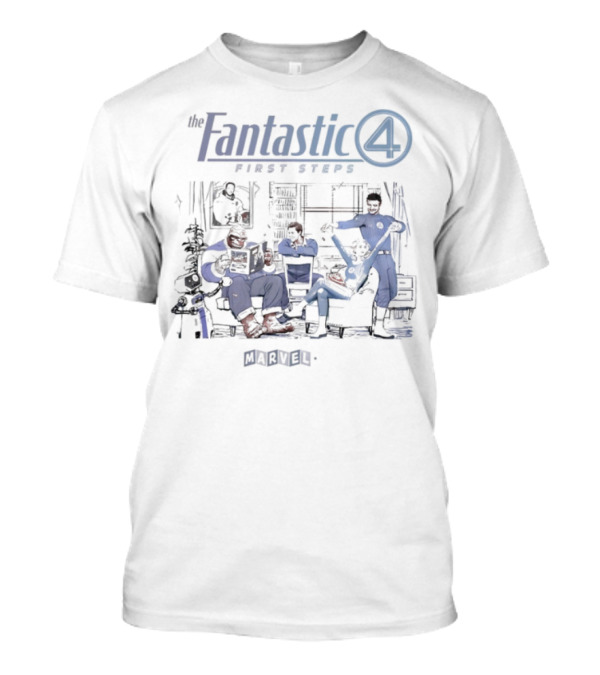 The Fantastic Four First Steps Marvel Comics Heroes Adventure T-Shirt