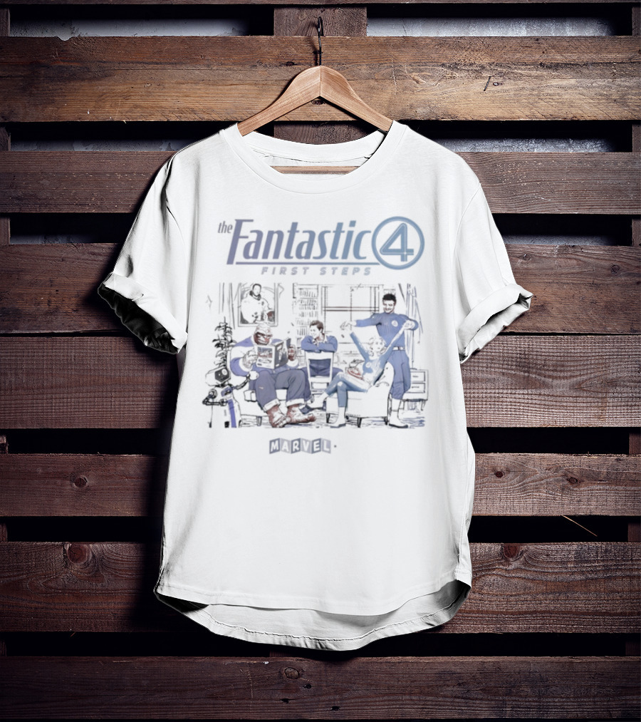 The Fantastic Four First Steps Marvel Comics Heroes Adventure T-Shirt