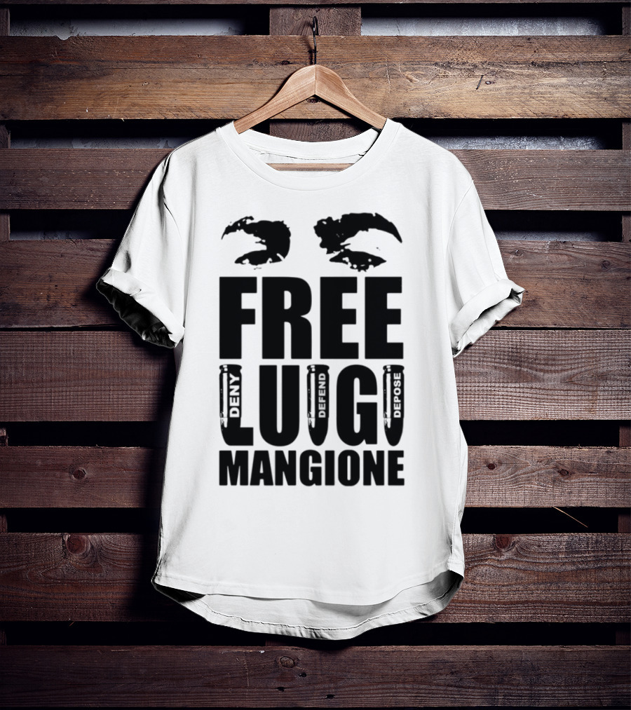 Free Luigi Mangione Crab Claws Deny Defend Depose T-Shirt