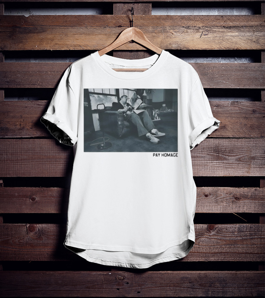 John Candy Relaxing In Comfy Chair Reading In Classic Setting T-Shirt