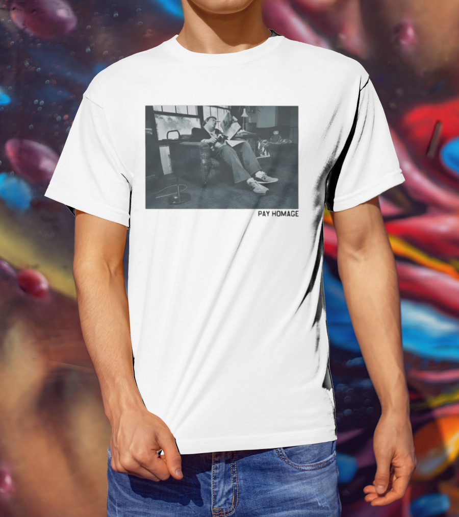 John Candy Relaxing In Comfy Chair Reading In Classic Setting T-Shirt