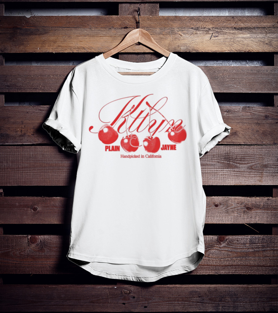 Ktlyn White Cherry Palm Springs California T-Shirt