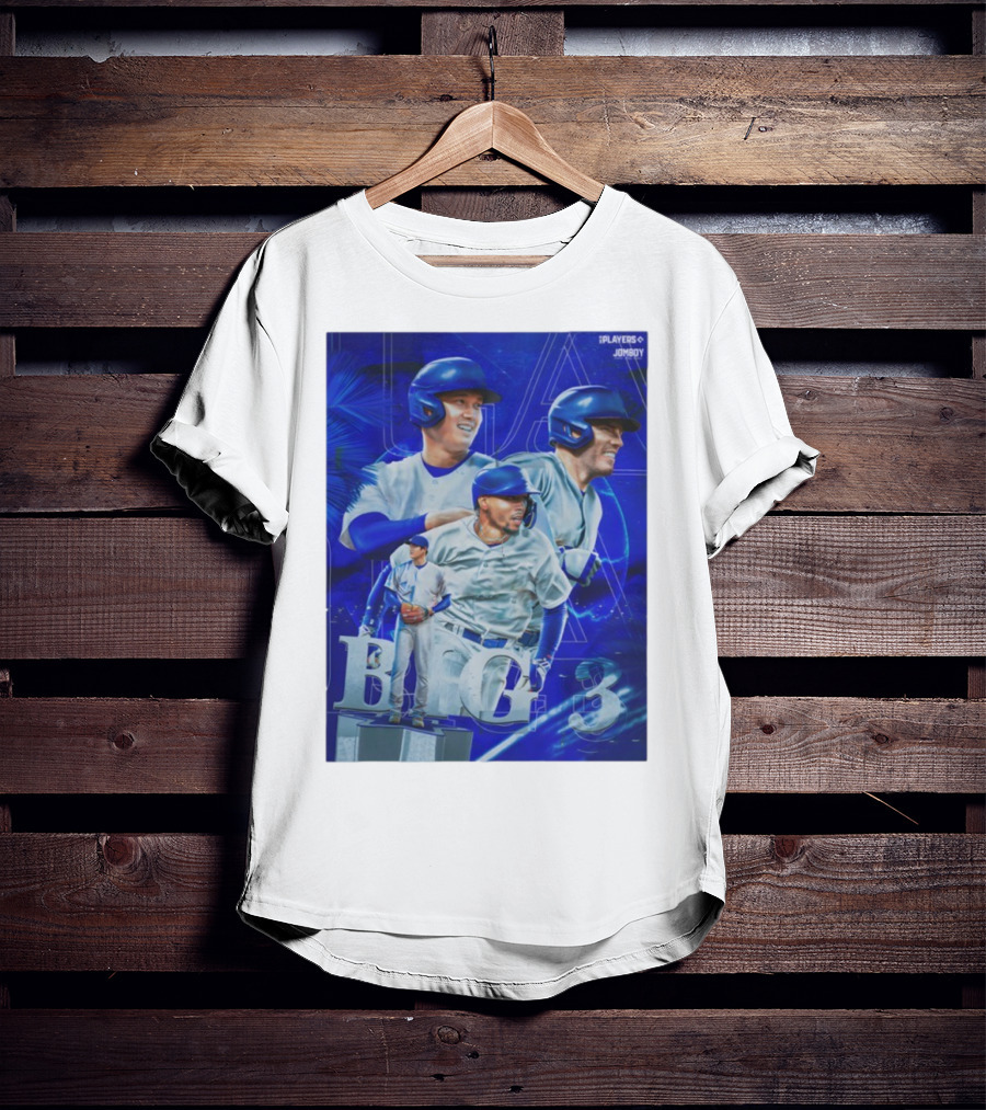 LA Big 3 IPlayers Jomboy Baseball Theme T-Shirt