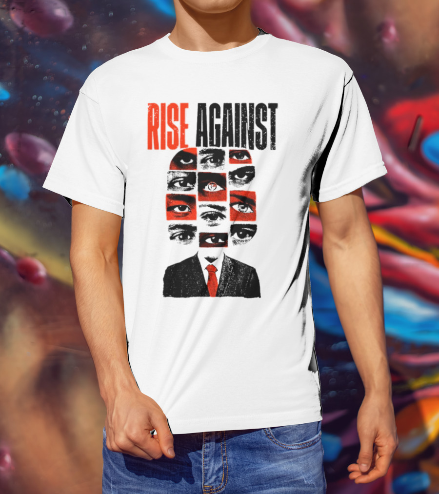 Rise Against Big Brother Surveillance Eyes Suit T-Shirt