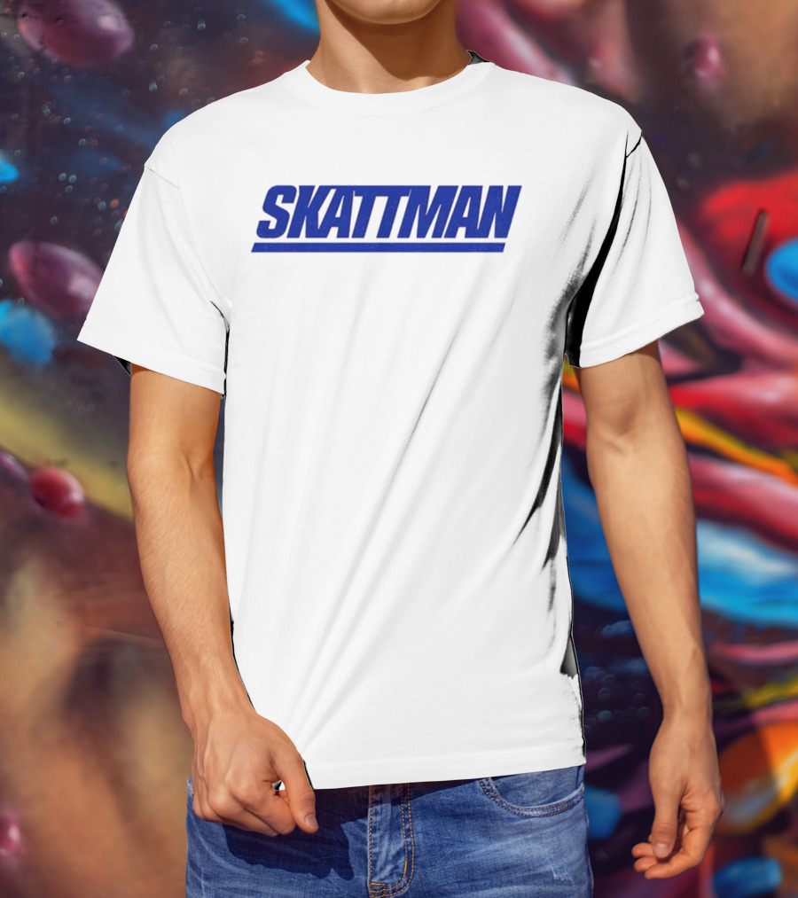 SKATTMAN Cam Skattebo New York Giants Team Spirit T-Shirt