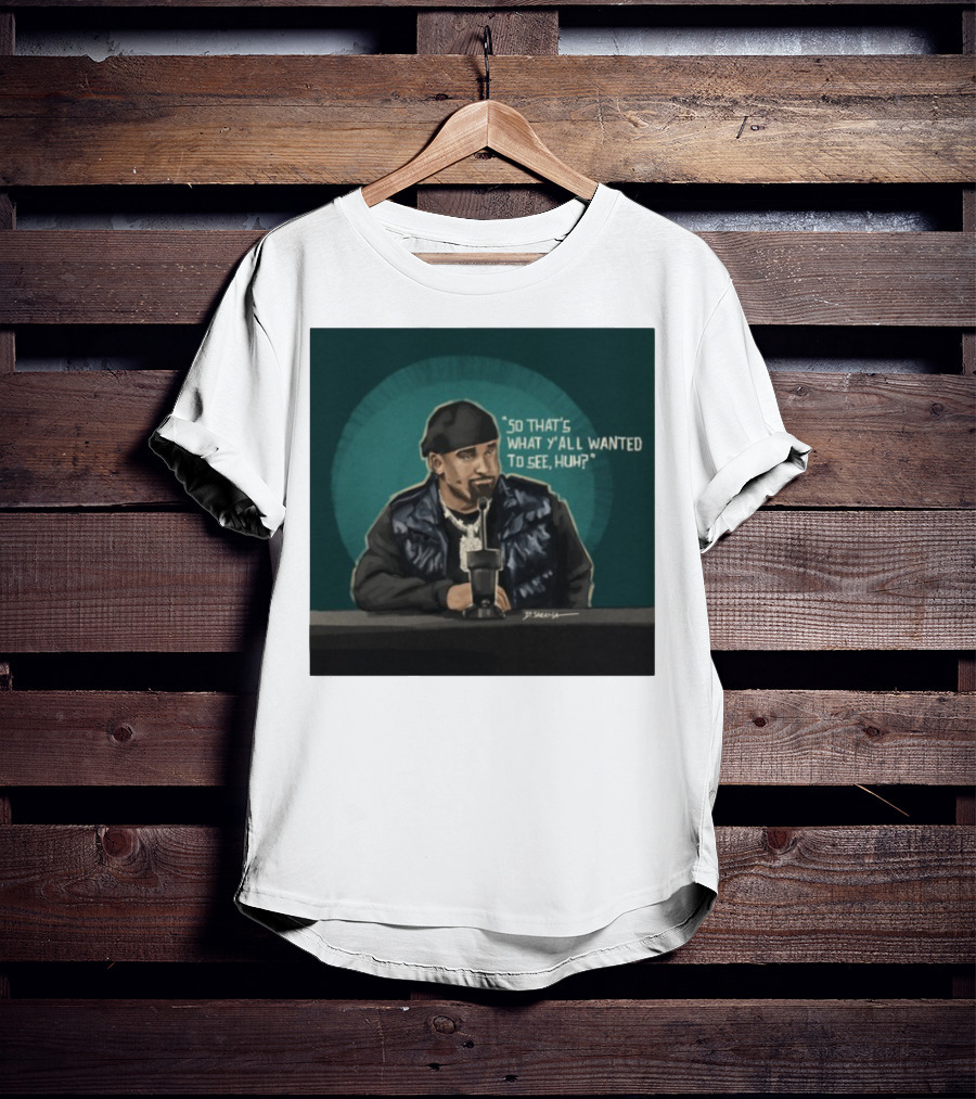 "So That's What Y'all Wanted To See Huh Microphone Interview Moment" T-Shirt