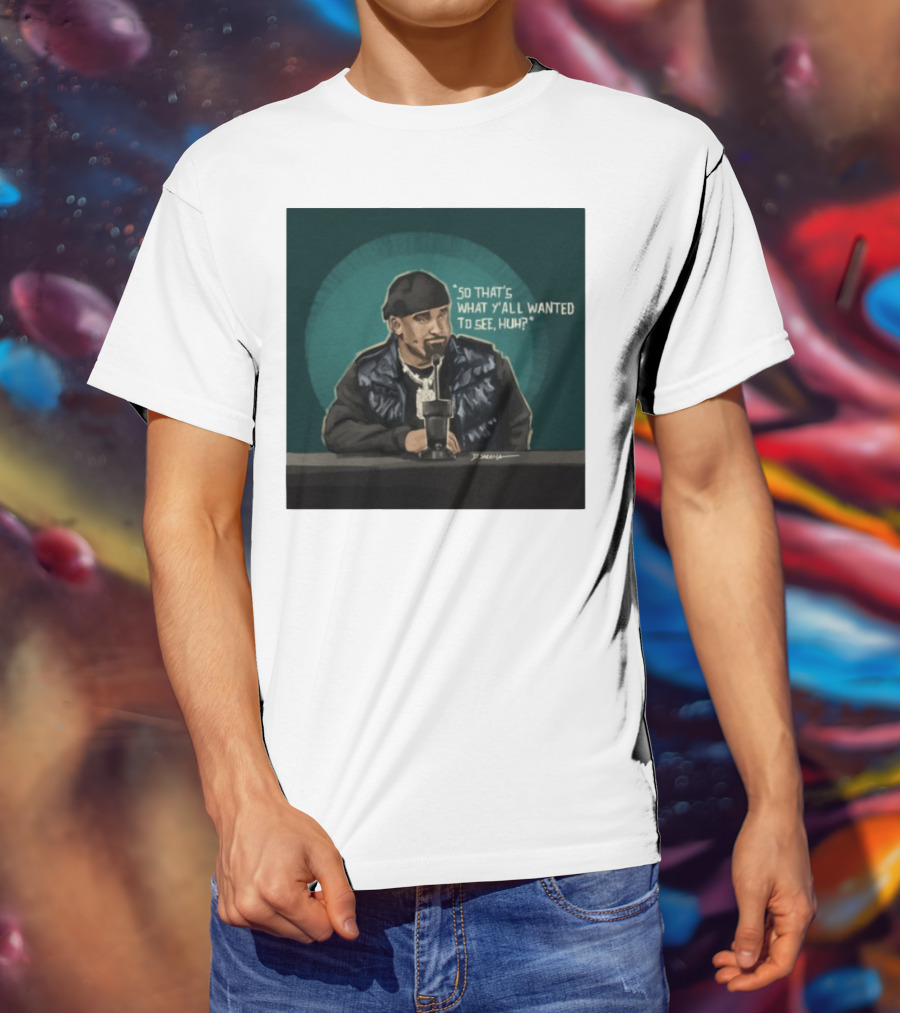 "So That's What Y'all Wanted To See Huh Microphone Interview Moment" T-Shirt