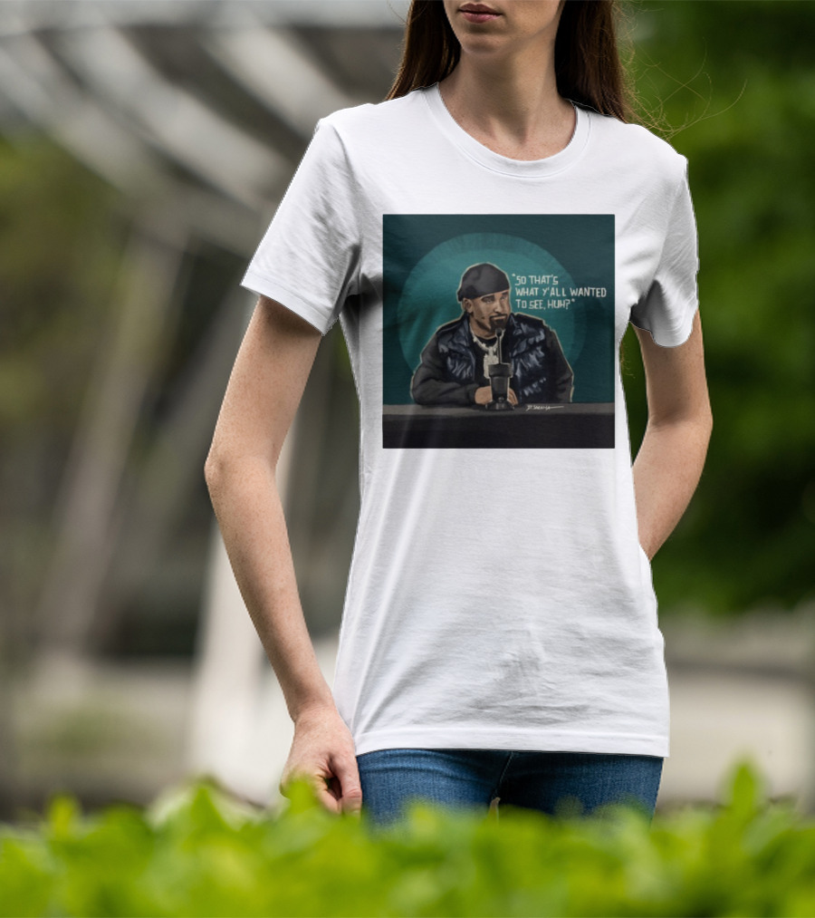 "So That's What Y'all Wanted To See Huh Microphone Interview Moment" T-Shirt