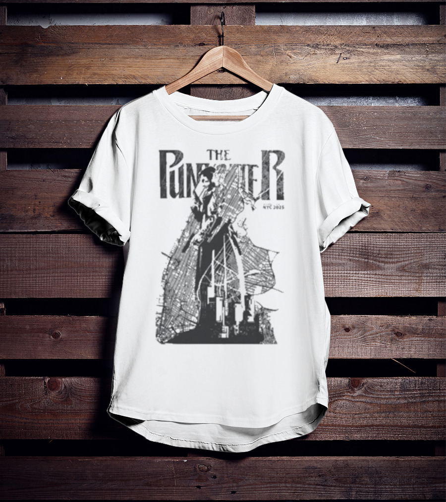 The Punisher NYC Marvel 2025 Stylized Character Illustration T-Shirt